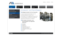 Screenshot Inhaltsseite Alexander Müller Feinblechverarbeitung
